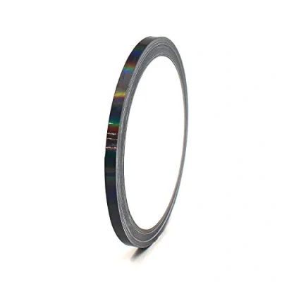 Afbeelding van 10 meter Hologram decoratieve Strips Crafting meubels auto motorfiets modelbouw Deco zelfklevende DIY waterdicht (5mm breedte, zwart)