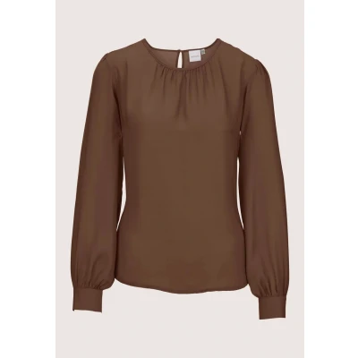 Afbeelding van Madeleine Blouse, Dames, Maat: 44, Espresso