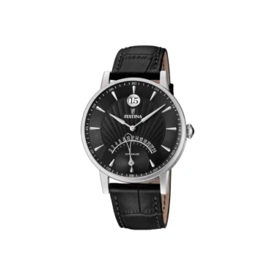 Afbeelding van Festina Analoog kwartshorloge voor heren, met leren armband F16984/4, band