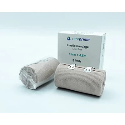 Afbeelding van Elastiek bandage sportbandage duurzaam elastisch compressieverband sportverband 2 stuks (7,5 cm x 4,5 m)
