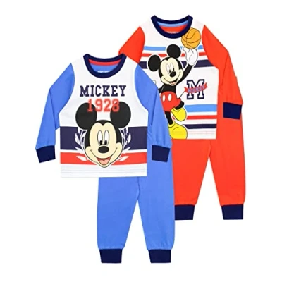 Afbeelding van Disney Jongens Pyjama&#039;s 2 Pack Mickey Mouse Veelkleurig 104