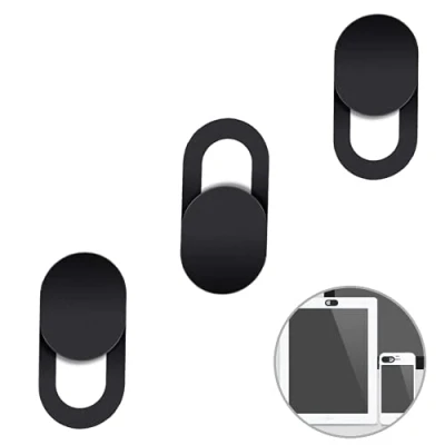 Afbeelding van webcamafdekking, 3 stuks, webcamafdekking voor privacy, dunne ultradun, pc, camerahoes, smartphone, tablet, Mac, laptop, beschermt de privacy