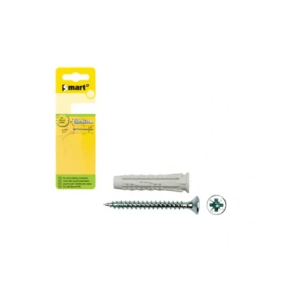 Afbeelding van pgb Europe SMART plug +schroef vzk Ø 6x30 NZn 15 st SM0PUSN0106060030H