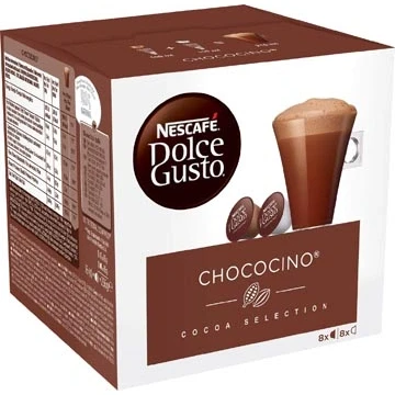 Afbeelding van 20% korting met code 3 stuks Dolce Gusto Chococino 16 DG cups 780 g