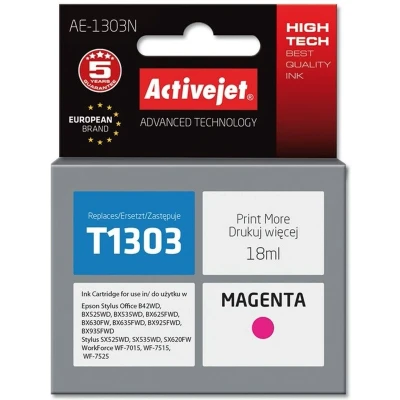 Afbeelding van Activejet AE 1303N inkt (vervanging voor Epson T1303; Supreme; 18 ml; magenta)