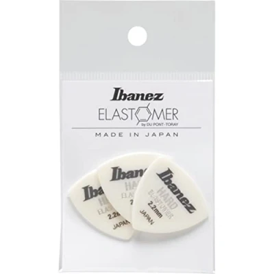 Afbeelding van Ibanez BEL4HD22 Elastomer Triangle Guitar Pick Hard 2.2mm (3 Pack) Plectrum set