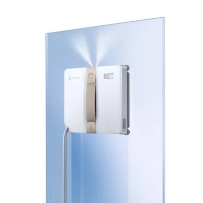 Afbeelding van ECOVACS Winbot Mini raamreinigingsrobot, compact design, dubbele sproeiers met ultrasone verstuiving, 9 traps beschermingssysteem, intelligente padplanning, 4 reinigingsmodi, antislipsysteem, beige
