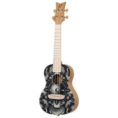 Afbeelding van Ortega RUAR BI Art Series concert Size Ukulele Birds ukelele