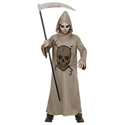 Afbeelding van WIDMANN Skelet reaper kostuum voor kinderen 158 (11 13 jaar)
