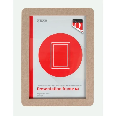 Afbeelding van Presentatieframe Quantore A4 Vilt Zand gerecycled PET