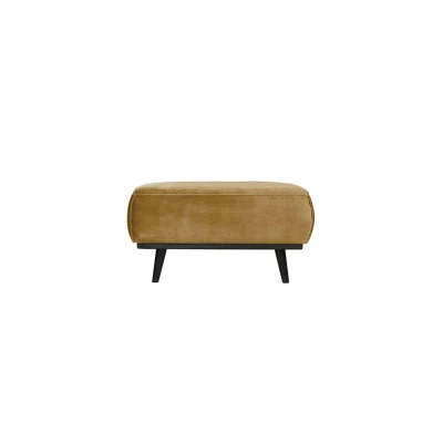 Afbeelding van Statement Hocker Fluweel Honing Geel 80x55cm