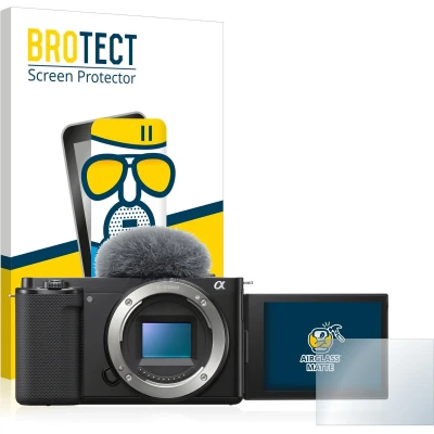 Afbeelding van BROTECT Antireflecterende Glas Screen Protector Mat voor Sony Alpha ZV E10 Schermbeschermer [Beschermglas Folie niet Gehard Glas]