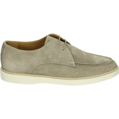 Afbeelding van Giorgio HE56405 CasualHeren sneakersHeren veterschoenVrije tijdsschoenen Kleur: Taupe Maat: 42