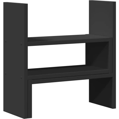 Afbeelding van vidaXL Bureau organiser 40x17x41 cm bewerkt hout zwart