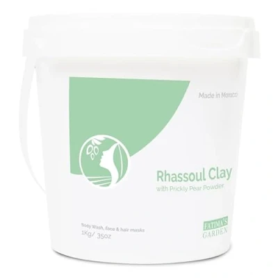 Afbeelding van Fatima&#039;s Garden Rhassoul met Vijgencactus Hydraterende Gezichts &amp; Haarmasker, 1Kg