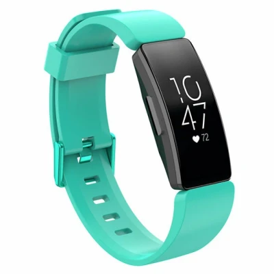 Afbeelding van Fitbit Inspire 1 / HR Ace 2 siliconen bandje met gesp Maat: Large turquoise