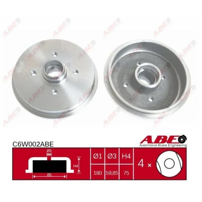 Afbeelding van ABE Remtrommel C6W002ABE