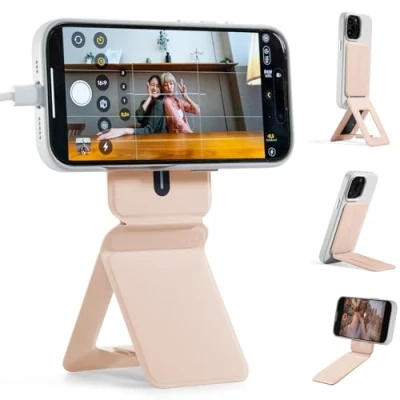 Afbeelding van MOFT statief voor iPhone 15/14/13/12 serie, snap onzichtbaar mobiele telefoon, standaard met 3 modi self vlogging, browsen, macrofotografie, videogesprekken, draagbare lichte