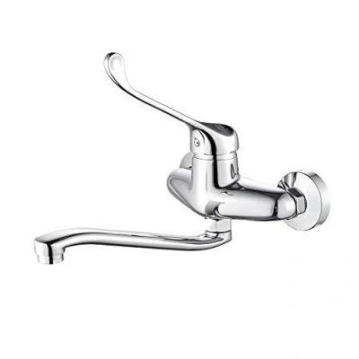 Afbeelding van Ibergrif Bari, Gerontological Faucet Wall Kitchen, Faucets for Sink MonoMando, Chrome