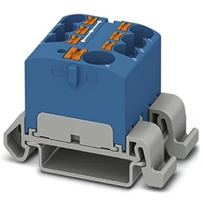 Afbeelding van Verdeelblokken PTFIX 10/6X4 NS35A BU Phoenix Contact Inhoud: 8 stuk(s)