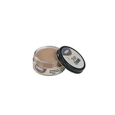 Afbeelding van TRG schoencrème met bijenwas buckskin (licht beige) 50 ml