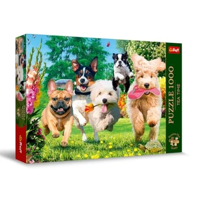 Afbeelding van Trefl Premium Plus Quality Puzzle Tea Time: Er komen problemen aan! 1000 stukjes, Nostalgische afbeeldingen, Perfect passende elementen, voor volwassenen en kinderen vanaf 12 jaar