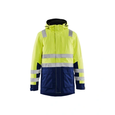 Afbeelding van Blaklader High Vis winterparka 4495 1987 Geel/Marineblauw
