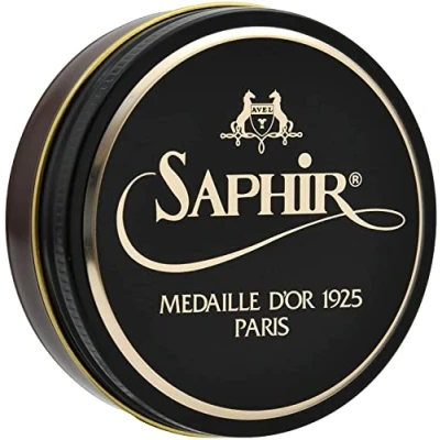 Afbeelding van Saphir Médaille d&#039;Or Pate de Luxe schoenwas 50ml 37 Middenbruin