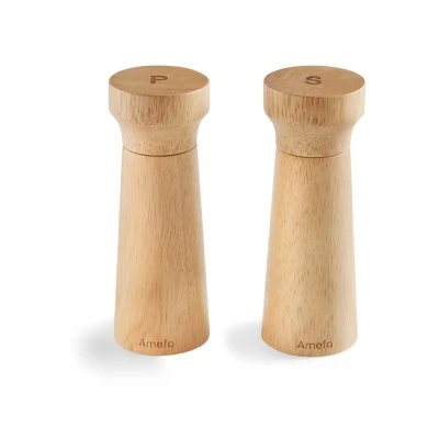 Afbeelding van Amefa Modern Peper en Zoutmolenset 15 cm Hout