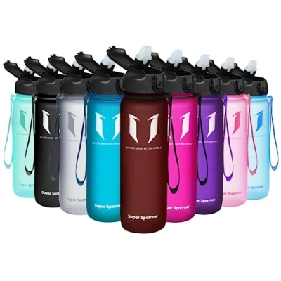 Afbeelding van Super Sparrow Waterfles Met Rietje 1000ml Niet Giftige BPA Vrije Tritan Sportwaterfles Lekvrije Gymfles