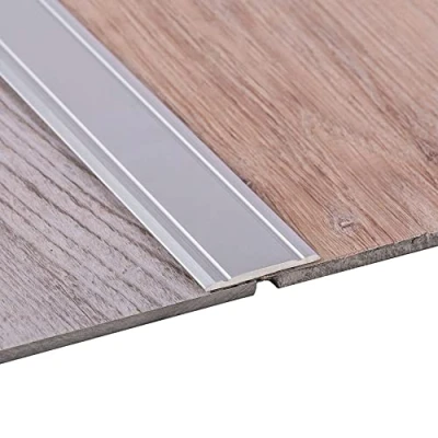 Afbeelding van Gedotec overgangsprofiel zelfklevend SUPER FLAT zilver geanodiseerde overgang rail breedte 30 mm lengte 100 cm vloerprofiel laminaat tegels parket UVM. 1 stuk balancerend profiel aluminium