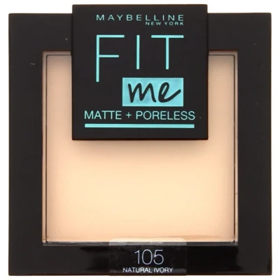 Afbeelding van Maybelline New York Fit Me! Matte &amp; Poreless 105 Natural Powder Ivory