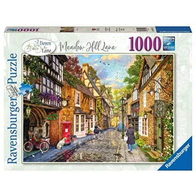 Afbeelding van Ravensburger Puzzle 2D 1000 elementów: Meadow Hill Lane, Stary design