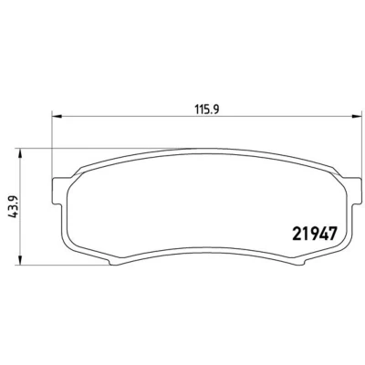 Afbeelding van Brembo Remblokset P 83 024