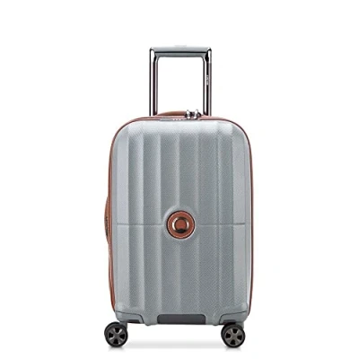 Afbeelding van Delsey St Tropez 4 Double Wheels Expandable Cabin Trolley 55/35 cm Silver