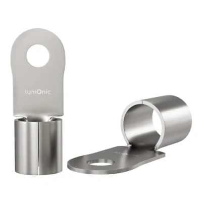 Afbeelding van Lumonic 10x crimp terminals blank 30 50mm² I M6 ongeïsoleerd kabelschoenen M6, buisvormige kabelschoen 30mm2 50mm2 oogje, conn