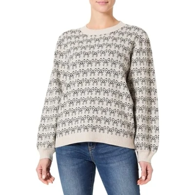 Afbeelding van Ichi Trui Ihbrielle Ls4 20123477 204262 Oatmeal W Black Dames Maat L