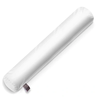 Afbeelding van FAM HOME Rolkussen Wit 1 st., kussen voor 2 21 x 140, Orthopedisch Ademend, wasbaar, decoratief, gerecycleerde holle vezels van polyester, Kwaliteit Soft Hotel, Franse stijl