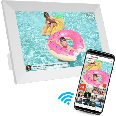Afbeelding van Denver Digitale Fotolijst 10.1 inch HD Frameo App Fotokader WiFi IPS Touchscreen 16GB PFF1024W