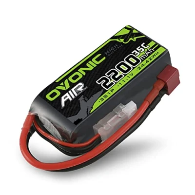 Afbeelding van OVONIC 3S Lipo accu 35C 2200mAh 11.1V korte verpakking met Deans aansluiting voor vliegtuighelikopter 1:14 RC Car vliegtuig (1 stuk)