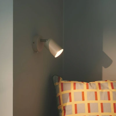 Afbeelding van Nordlux Explore wandspot met kabel en stekker, GU10, beige