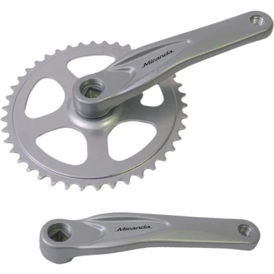 Afbeelding van Miranda Crankstel Alfa 1 42T, cranklengte 170mm. zilver, aluminium, spieloos. kettingblad 3/32