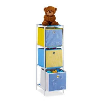 Afbeelding van Relaxdays speelgoedkast met manden kinderkast kast voor speelgoed 3