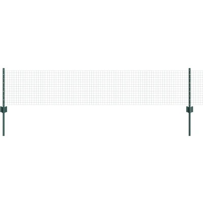 Afbeelding van vidaXL Gelaste Draad Fence met 11 U palen Groen 0.4x25 m Staal