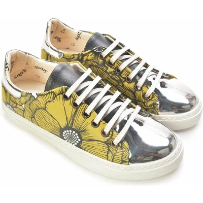 Afbeelding van GOBY Flowers Sneakers Schoenen Hoge kwaliteit Handmade Meisjesprint Maat 38