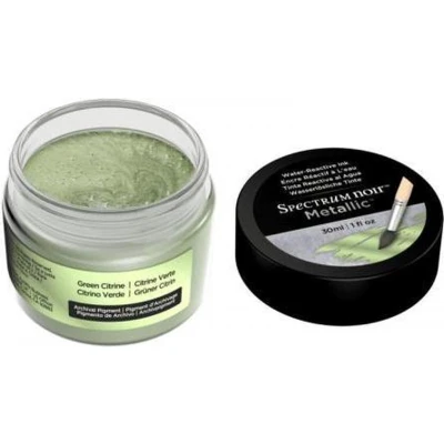 Afbeelding van Spectrum Noir Metallic Vloeibare Inkt 30ml Green Citrien (Citroengeel)