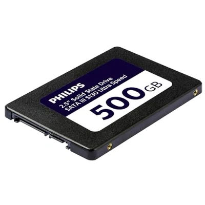 Afbeelding van Philips interne SSD 2.5&quot;SATA III 500 GB S130 Ultra Speed, leessnelheid tot 550 MB/s