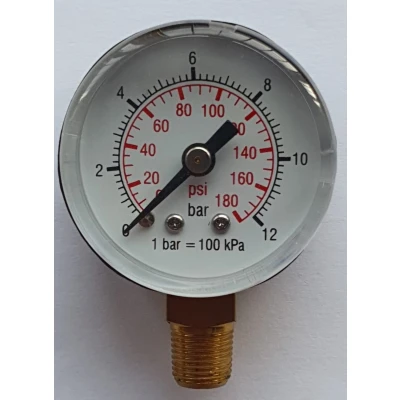 Afbeelding van MANOMETER 1/8&quot; O.A. Ø 40 MM 0 12 BAR