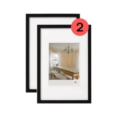 Afbeelding van walther design fotolijst zwart 29,7 x 42 cm (DIN A3) Double Pack, Peppers Houten Lijst BP342BD