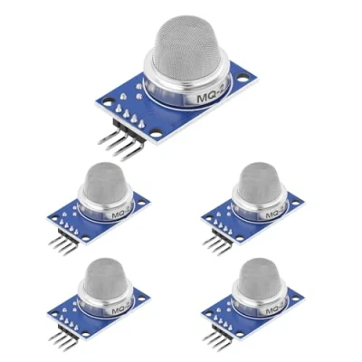 Afbeelding van 5 stuks MQ 2 gassensor, rooksensor, luchtkwaliteitsmodule, compatibel met Arduino, e book
